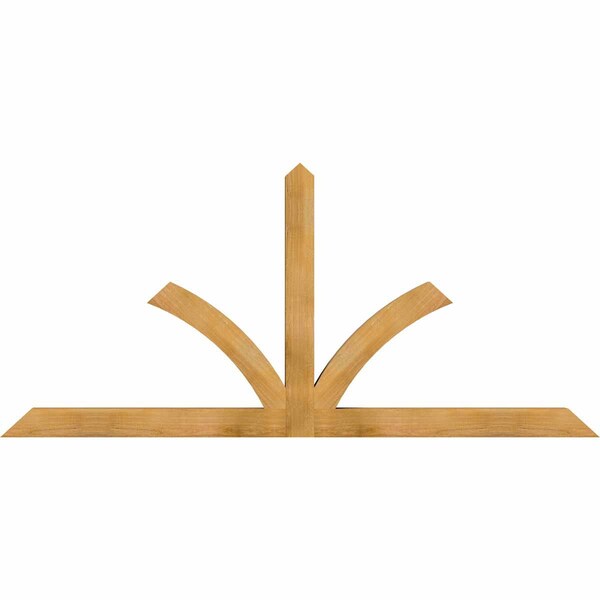 Ekena Millwork Richland Rough Sawn Timber Gable Bracket, Western Red Cedar, 84"W x 38"H x 4"D x 4"F, 11/12 Pitch GBW084X38X0404RIC00RWR - main